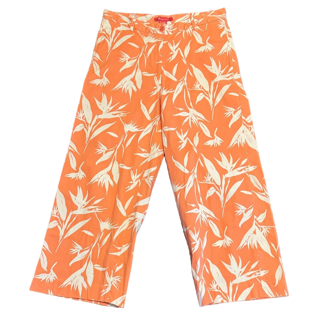 Key West Tropical Floral Cropped Pants